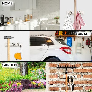 Zulay Home Mop and Broom Organizer Wall Mount