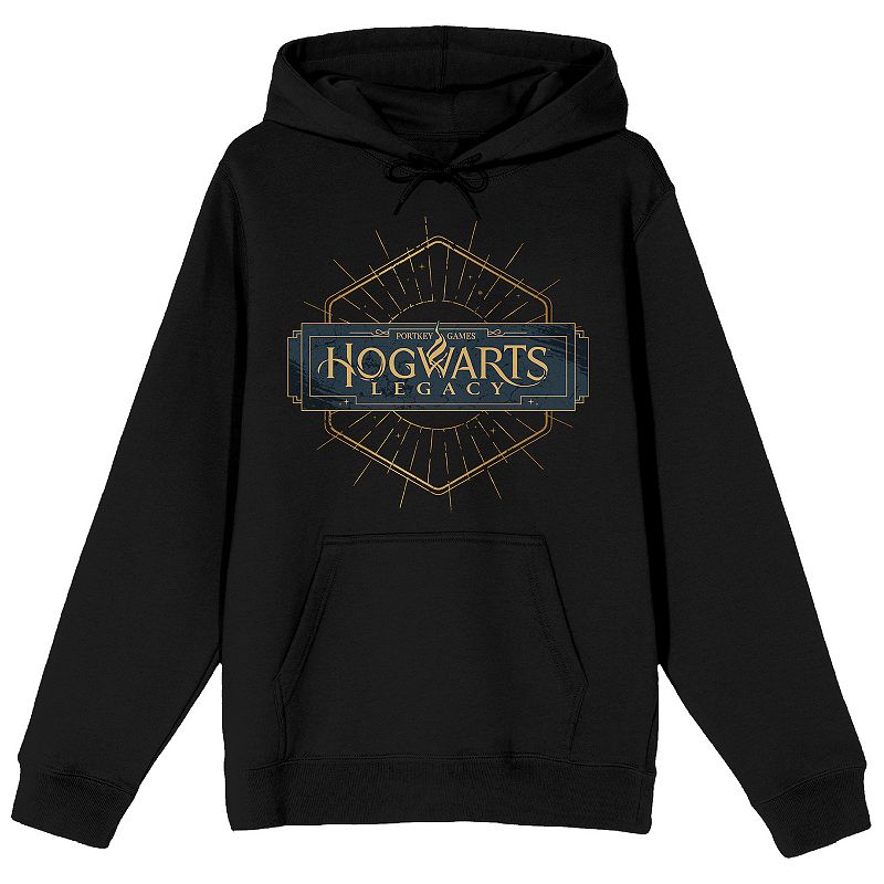 UPC 196179811391 product image for Men's Hogwarts Legacy Hexagon Logo Hoodie, Size: XXL, Black | upcitemdb.com