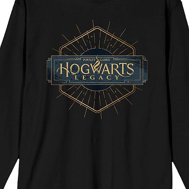 Men's Hogwarts Legacy Hexagon Logo Long Sleeve Tee