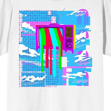 Men's K Tech Y2K TV Screen Glitch Tee