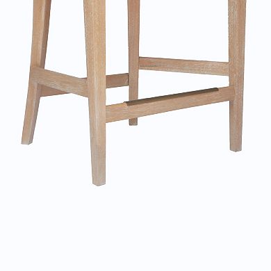 Martha Stewart Playa 25" Handcrafted Rattan Counter Stool