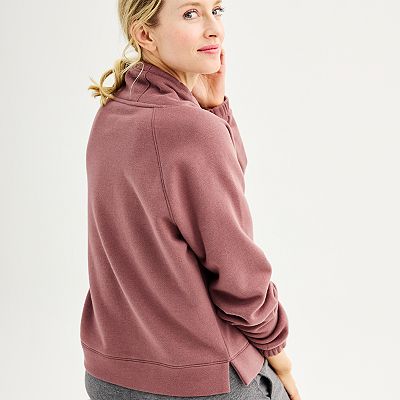 Women s Tek Gear Ultra Soft Fleece Cowlneck Sweatshirt