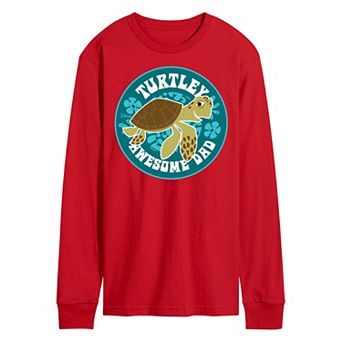 Disney/Pixar Finding Nemo Men's Turtley Awesome Dad Long Sleeve Graphic Tee
