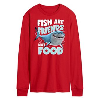 Disney/Pixar Finding Nemo Men's Fish Are Friends Long Sleeve Graphic Tee
