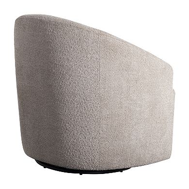 INK+IVY Bonn Upholstered Swivel Barrel Chair