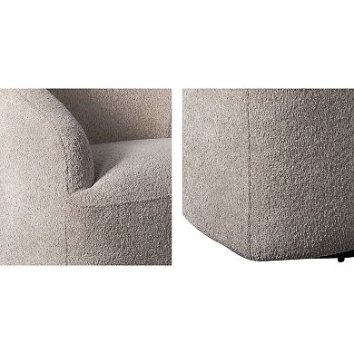 INK+IVY Bonn Upholstered Swivel Barrel Chair