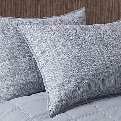 Beautyrest Guthrie Striated Cationic Dyed Coverlet Set with Shams