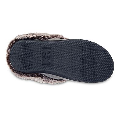 isotoner Faux-Fur Women's Memory Foam Comfort Hoodback Slippers