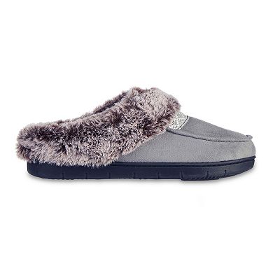 isotoner Faux-Fur Women's Memory Foam Comfort Hoodback Slippers