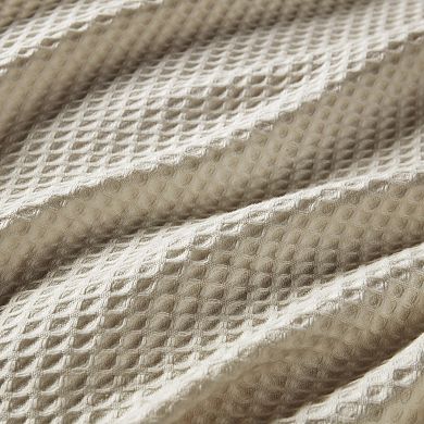 Madison Park Waffle Weave Lightweight Breathable Cotton Blanket