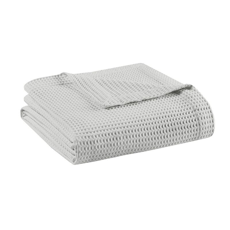 29316880 Beautyrest Waffle Weave Cotton Blanket, Grey, Full sku 29316880