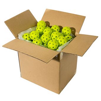 Franklin Sports X-26 Indoor 100 pk Performance Pickleballs - USA Pickleball (USAPA) Approved - Lime Green