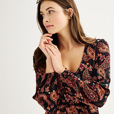 Juniors' SO® Faux-Wrap Dress