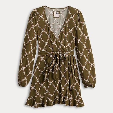 Juniors' SO® Faux-Wrap Dress