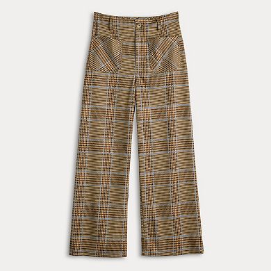 Women's LC Lauren Conrad Super High Rise Wildflower Wide Leg Crop Pants