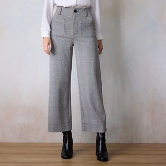 Women's LC Lauren Conrad Super High Rise Wildflower Wide Leg Crop Pants