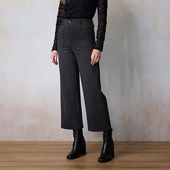 Women's LC Lauren Conrad Super High Rise Wildflower Wide Leg Crop Pants