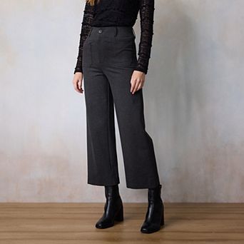 Women's LC Lauren Conrad Super High Rise Wildflower Wide Leg Crop Pants