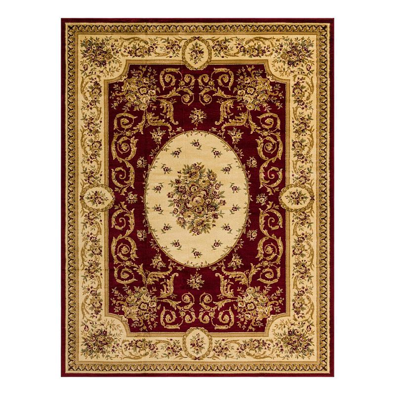 Unique Loom Phillipe Versailles Rug, Red, 8X11 Ft