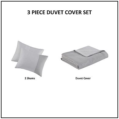 Beautyrest Miro 3-Piece Gauze Oversized Duvet Cover Set with Shams