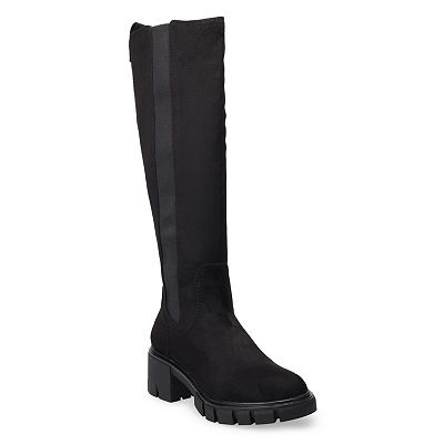 Kohls black knee high boots best sale