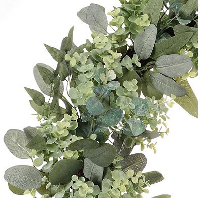 Puleo International Inc. Artificial Eucalyptus Spring Wreath