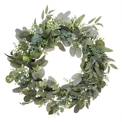 Puleo International Inc. Artificial Eucalyptus Spring Wreath