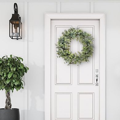 Puleo International Inc. Artificial Eucalyptus Spring Wreath