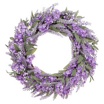 PULEO INTERNATIONAL Artificial Lavender Spring Wreath