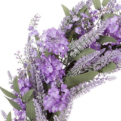 Puleo International Inc. Artificial Lavender Spring Wreath