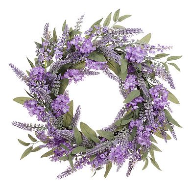 Puleo International Inc. Artificial Lavender Spring Wreath