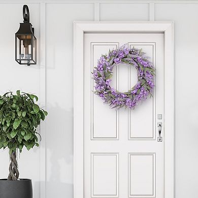 Puleo International Inc. Artificial Lavender Spring Wreath