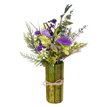 Puleo International Inc. Artificial Lavender Flower Bouquet Table Decor