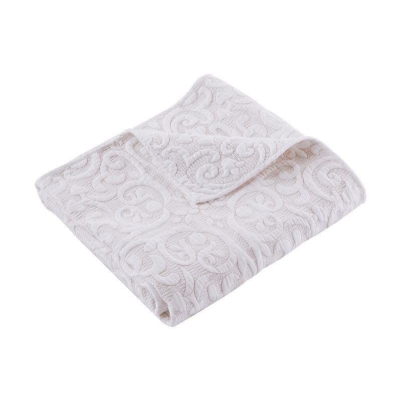 65146488 Levtex Home BH Sherbourne White Quilted Throw, Bei sku 65146488