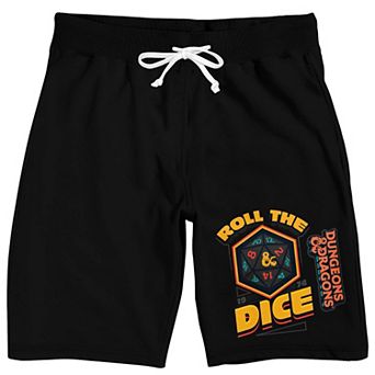 Men's Dungeons & Dragons "Roll the Dice" Pajama Shorts