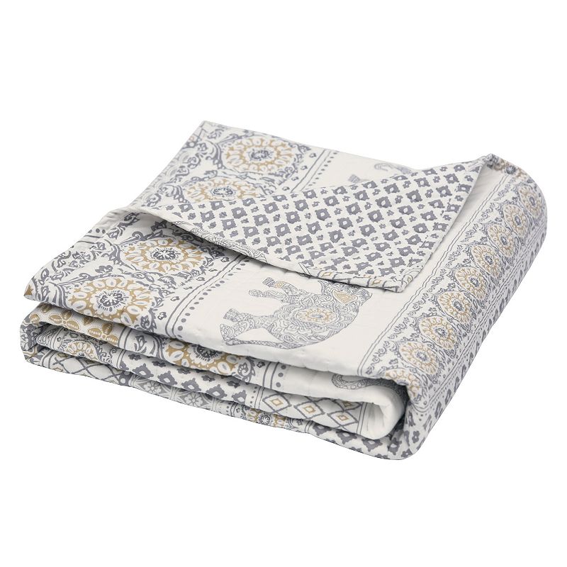 Levtex Home Nacala Quilted Throw, White