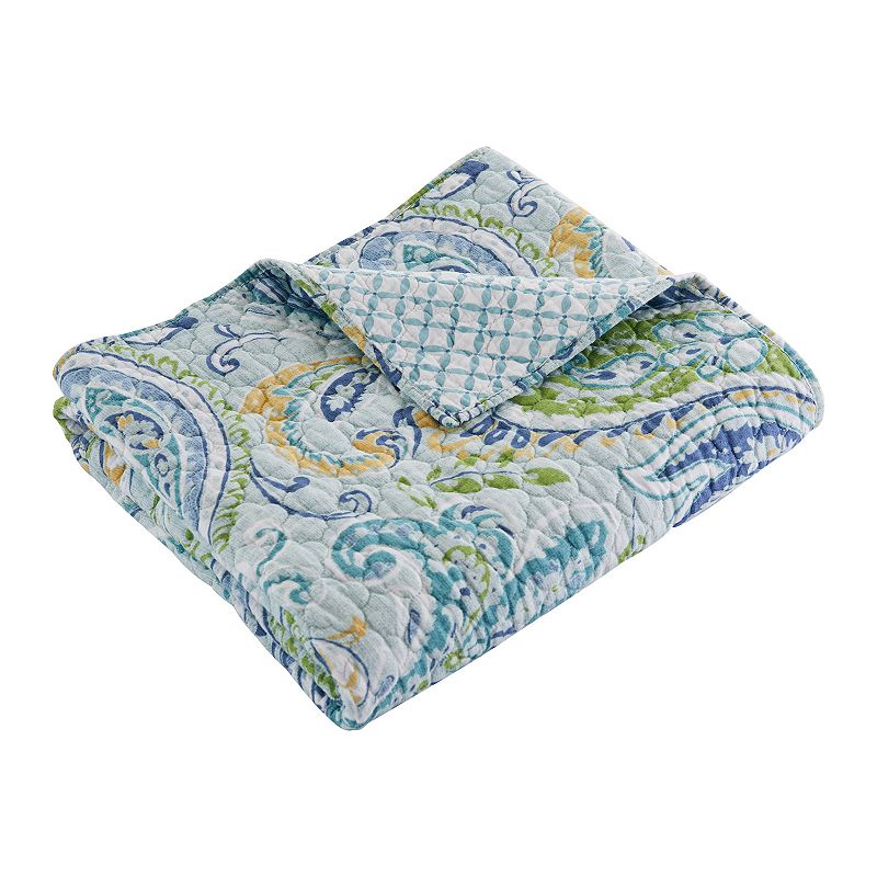 Levtex Home Cortona Quilted Throw, Blue