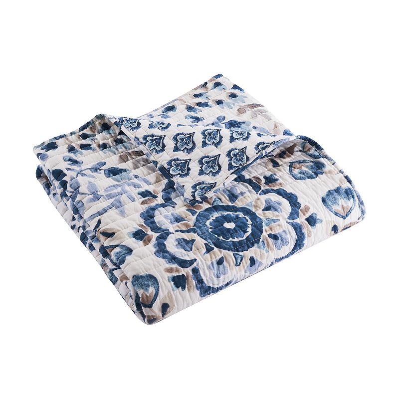 58688403 Levtex Home Lorrance Quilted Throw, Blue sku 58688403