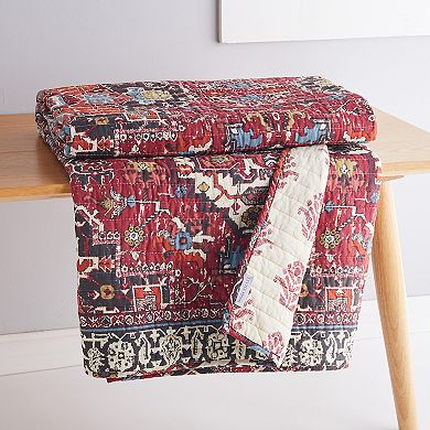 Levtex Home Khotan Red Quilted Throw