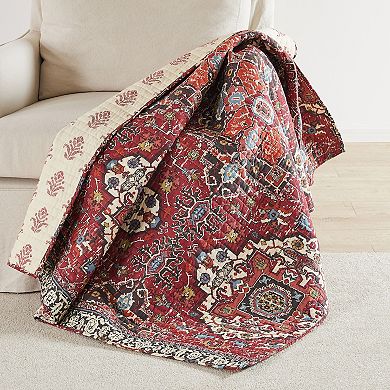 Levtex Home Khotan Red Quilted Throw