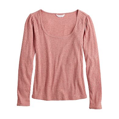 Women's LC Lauren Conrad Scoopneck Fitted Tee