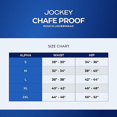 Men's Jockey® 3-Pack Chafe Proof Pouch Cotton Stretch 3" Trunk