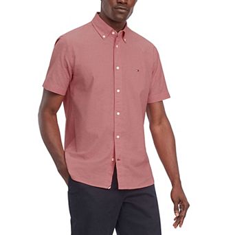 Men's Tommy Hilfiger Short Sleeve Oxford Button-Down Shirt