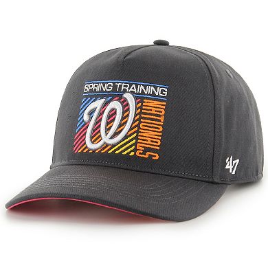 Men's '47 Charcoal Washington Nationals 2023 Spring Training Reflex Hitch Snapback Hat