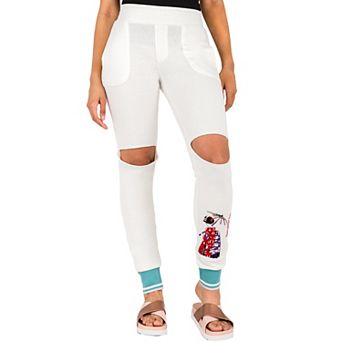 Akira French Terry Embroidery Ankle Jogger Pants