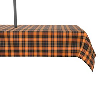 Water Repellent, Outdoor, 100% Polyester, 60x120", Halloween Plaid