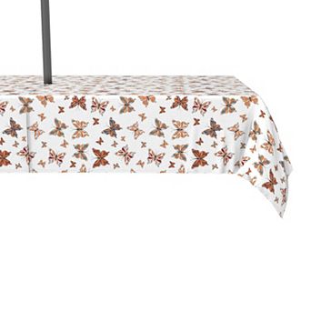 Water Repellent, Outdoor, 100% Polyester, 60x104", Vintage Pattern Butterflies