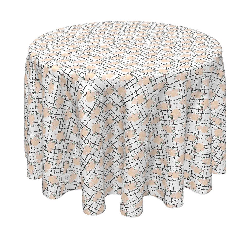Round Tablecloth, 100% Polyester, 60