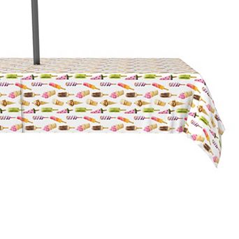 Water Repellent, Outdoor, 100% Polyester, 60x120", Summer Ice Cream
