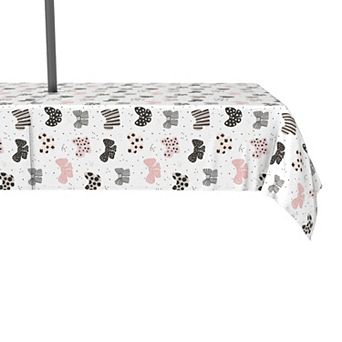 Water Repellent, Outdoor, 100% Polyester, 60x120", Patterned Bows